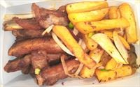Salt Pepper Ribs with Chips